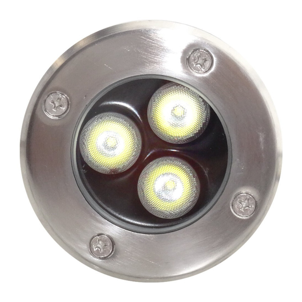 Spot Pavaj LED, 3x1W, IP68, Lumina Rece Alba