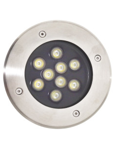 Pavaj LED Spot, 12X1W, IP68, Lumina Rece Alba