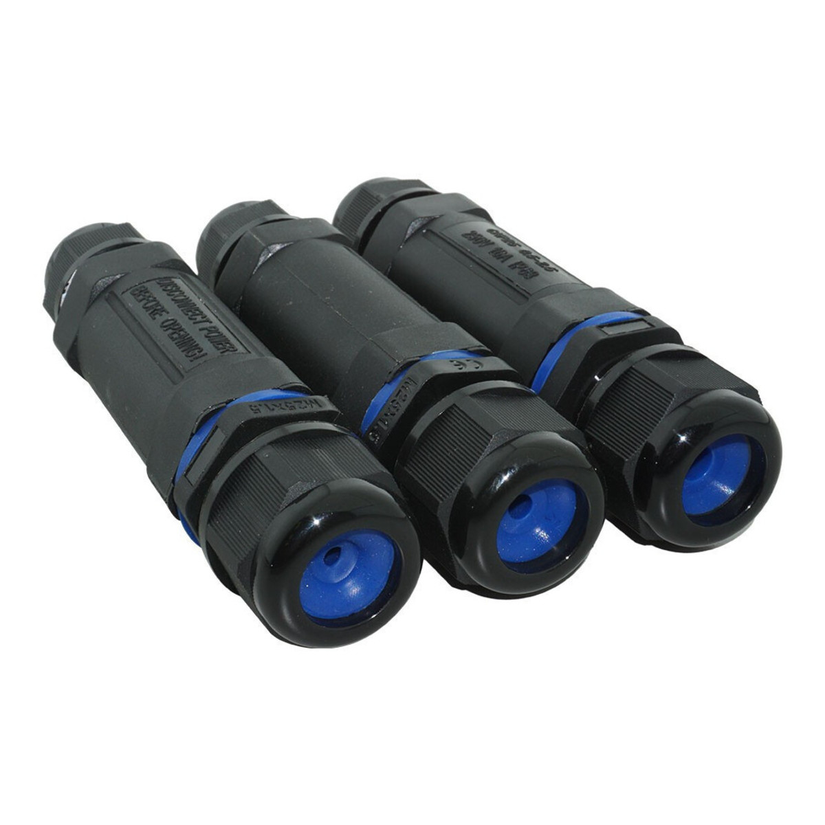 Conector Etans IP68, Liniar, pentru 3 Fire, Cablu 0.5-2.5mm