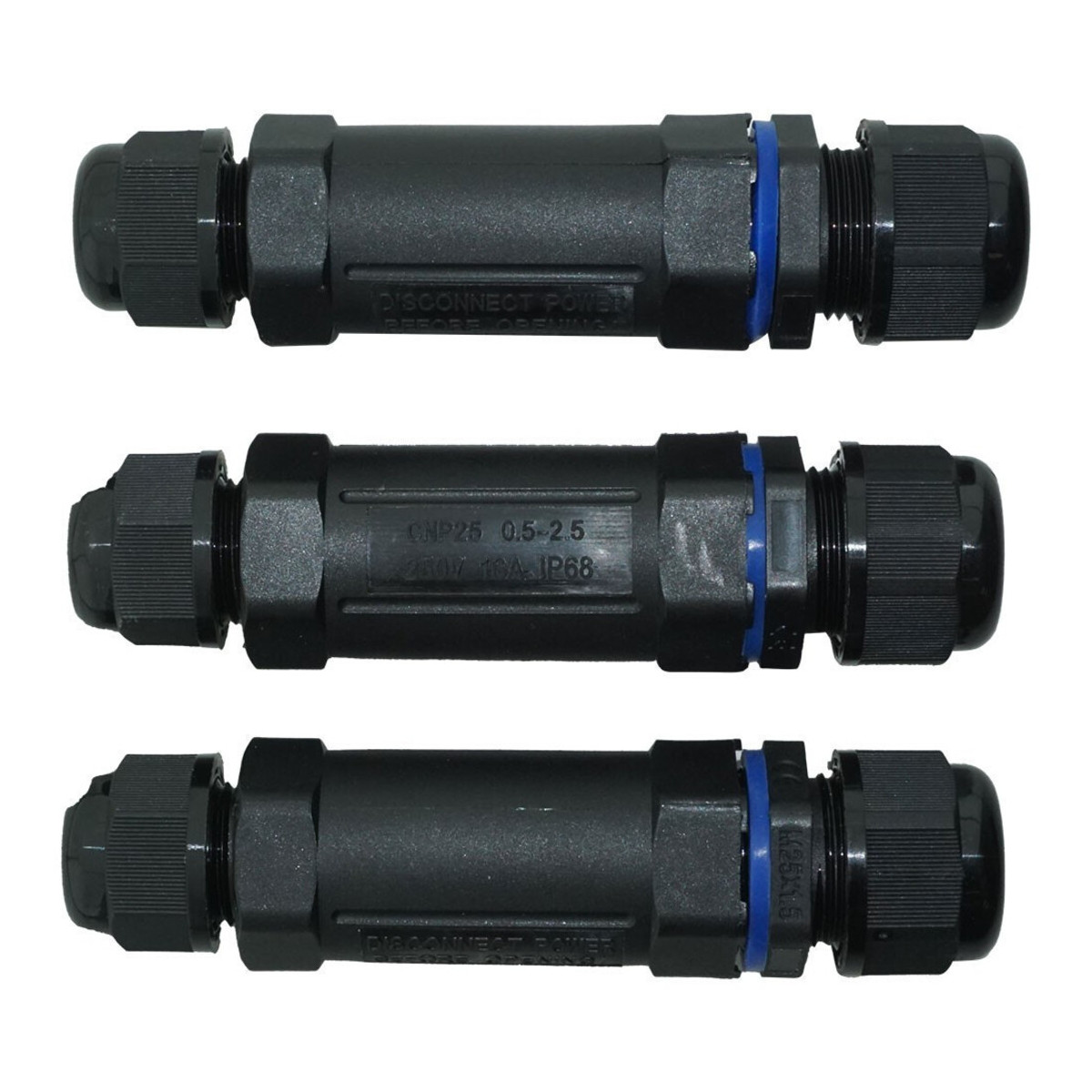 Conector Etans IP68, Liniar, Cablu 5 Fire, 0.5-2.5mm