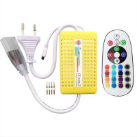 Controler LED RGB 1300W, 220V, IP54, cu telecomanda IR