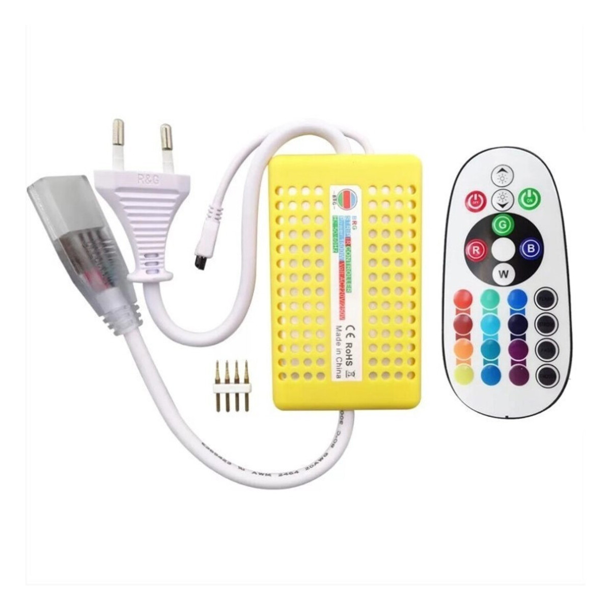 Controler LED RGB 1300W, 220V, IP54, cu telecomanda IR