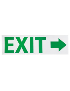 Autocolant Exit, Sageata Dreapta, Alb, Dimensiuni 310 x 90mm