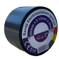 Banda Neagra Ignifuga, Izolatoare, Latime 50mm, Grosime 0.15mm, Lungime 20m - 3