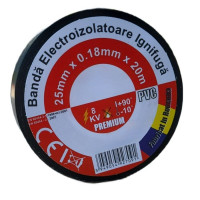 Banda Neagra Ignifuga Pro, 25x0.18mm, Lungime 20m - 3