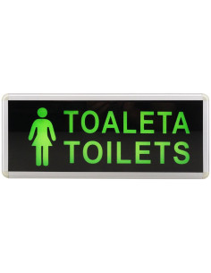 Lampa LED de Urgenta, Toaleta Toilets Femei, 2 Fete