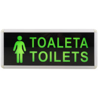 Lampa LED de Urgenta, Toaleta Toilets Femei, 2 Fete - 3
