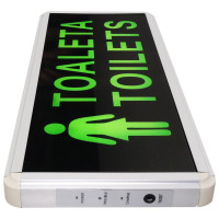 Lampa LED de Urgenta, Toaleta Toilets Femei, 2 Fete - 5