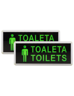 Lumina LED de Urgenta, Toaleta Barbati, 2 Fete