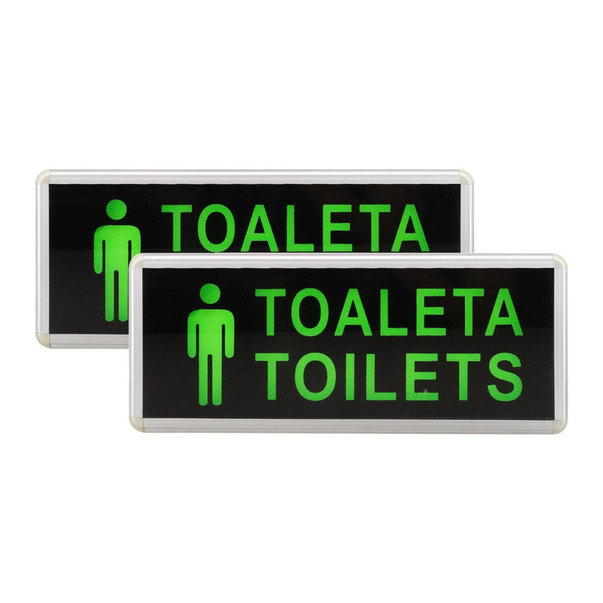 Lumina LED de Urgenta, Toaleta Barbati, 2 Fete