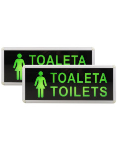 Lampa LED de Urgenta, Toaleta Toilets Femei, 2 Fete