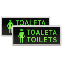 Lampa LED de Urgenta, Toaleta Toilets Femei, 2 Fete