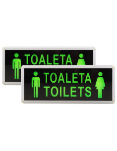 Indicator LED Cu Doua Fete, Toaleta Femei-Barbati