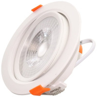 Spot LED Reglabil, 12W, Rotund, Alb Rece sau Natural, Plastic - 3