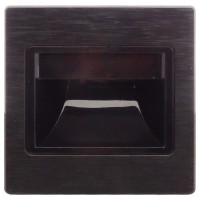 Spot LED Negru, 1W, Incastrabil, Alb Cald, Ideal pentru Scari si Pereti - 3