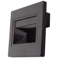 Spot LED Negru, 1W, Incastrabil, Alb Cald, Ideal pentru Scari si Pereti
