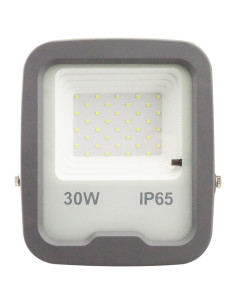Proiector LED 30W, 6400K, Gri, cu Telecomanda si Senzor Crepuscular