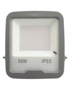 Proiector LED 50W, Gri, 6400K, Telecomanda si Senzor Crepuscular