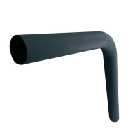 Brat Lampa Stradala Neagra, 100 cm, D-60 mm, Unghi 120° - 3