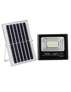 Proiector Solar LED 50W, Monocristalin, Telecomanda IR