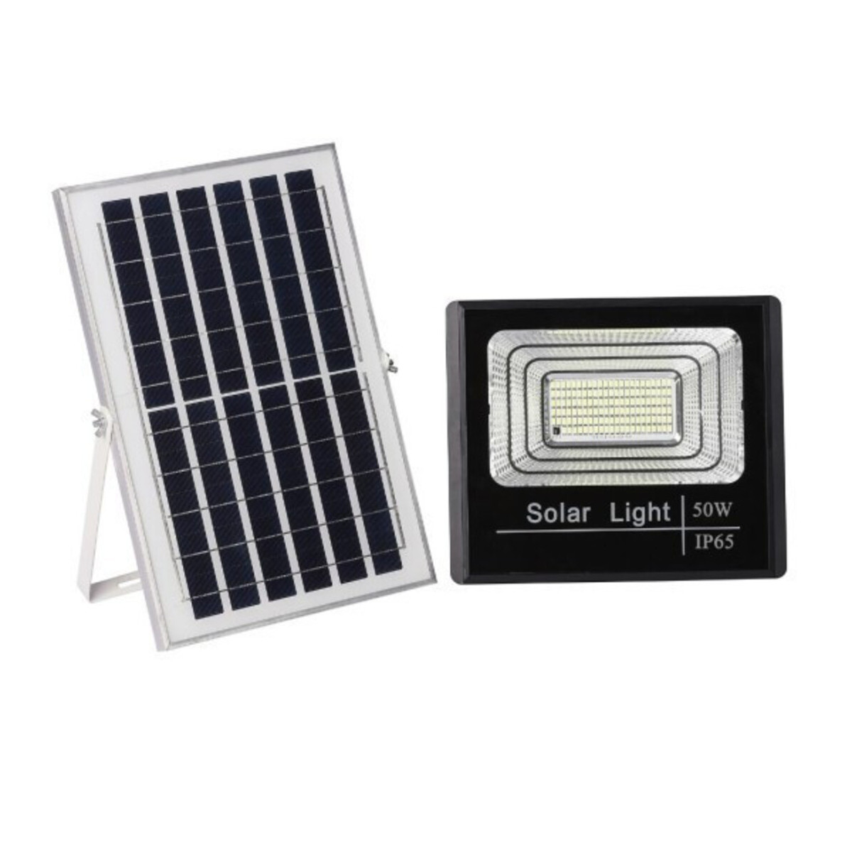 Proiector Solar LED 50W, Monocristalin, Telecomanda IR