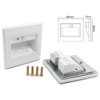 Spot LED Incastrabil 1W, Senzor Alb Natural, Perete sau Scari - 5