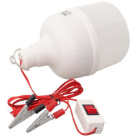 Bec LED 12V, 18W, Alb Rece, cu Intrerupator si Fir