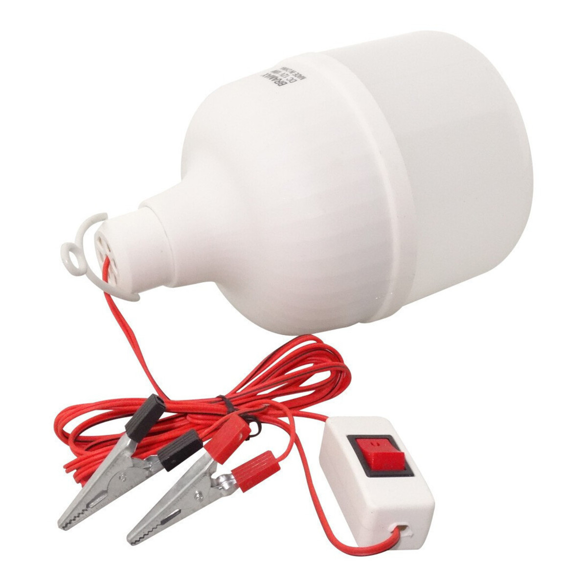 Bec LED 12V, 18W, Alb Rece, cu Intrerupator si Fir
