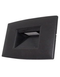 Spot LED Negru 2W, Incastrabil, IP65, Alb Natural pentru Scari si Pereti