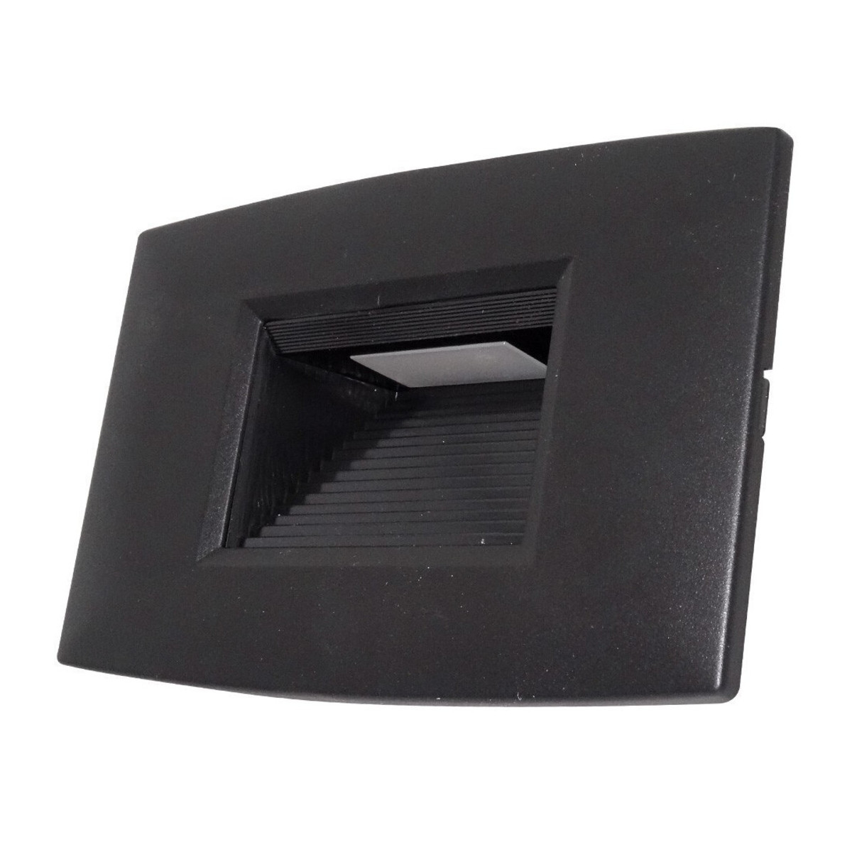 Spot LED Negru 2W, Incastrabil, IP65, Alb Natural pentru Scari si Pereti