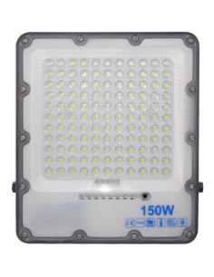 Proiector Solar LED 150W, Alb Rece, IP66, Telecomanda