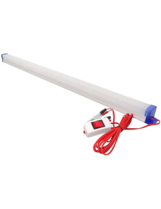 Lampa LED Alba, 60cm, 12V, 12W, cu Intrerupator si Clesti