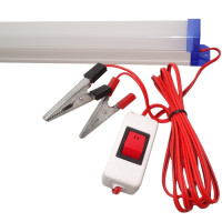 Lampa LED Alba, 60cm, 12V, 12W, cu Intrerupator si Clesti - 4