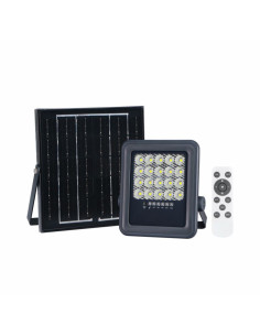 Proiector Solar LED 50W, SMD, IP65, Alb Rece, Telecomanda