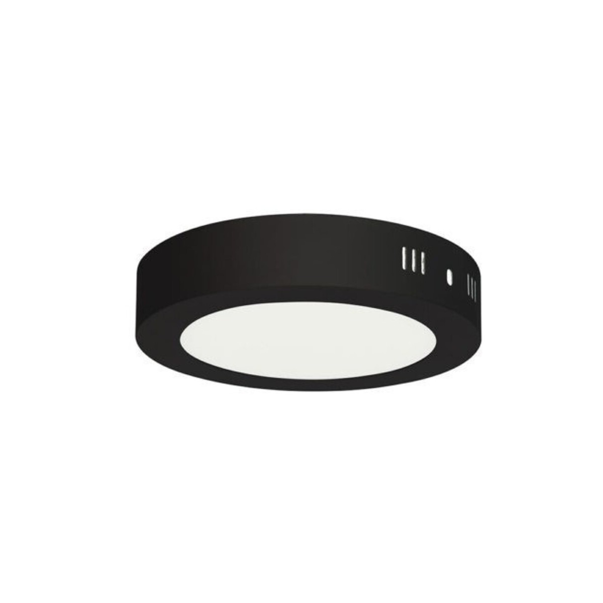 Aplica LED Rotunda, 12W, Alb Rece, Rama Neagra - 1