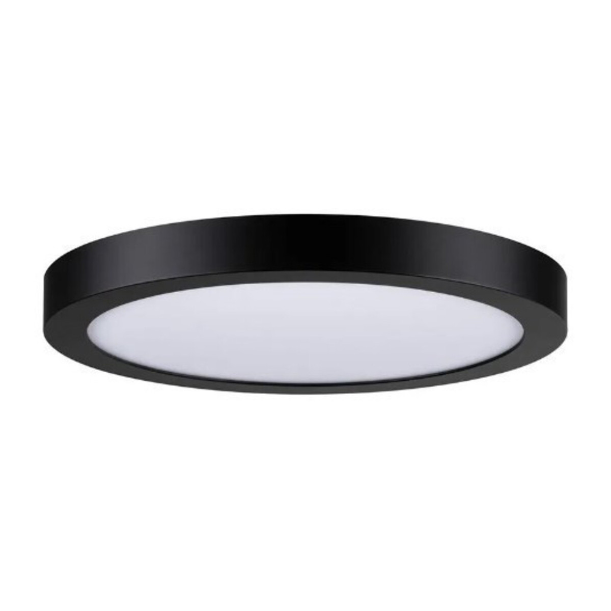 Aplica LED Rotunda, 28W, Rama Neagra, Alb Rece - 1