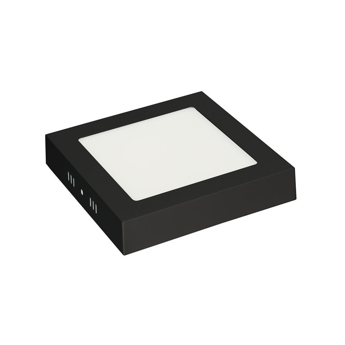 Aplica LED Patrata, 12W, Alb Rece, Rama Neagra - 1