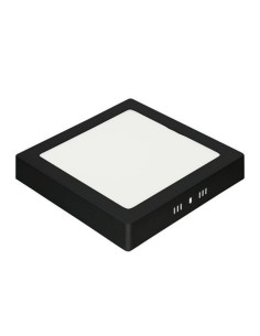 Aplica Patrata LED, 18W, Neagra, Lumina Alba Rece