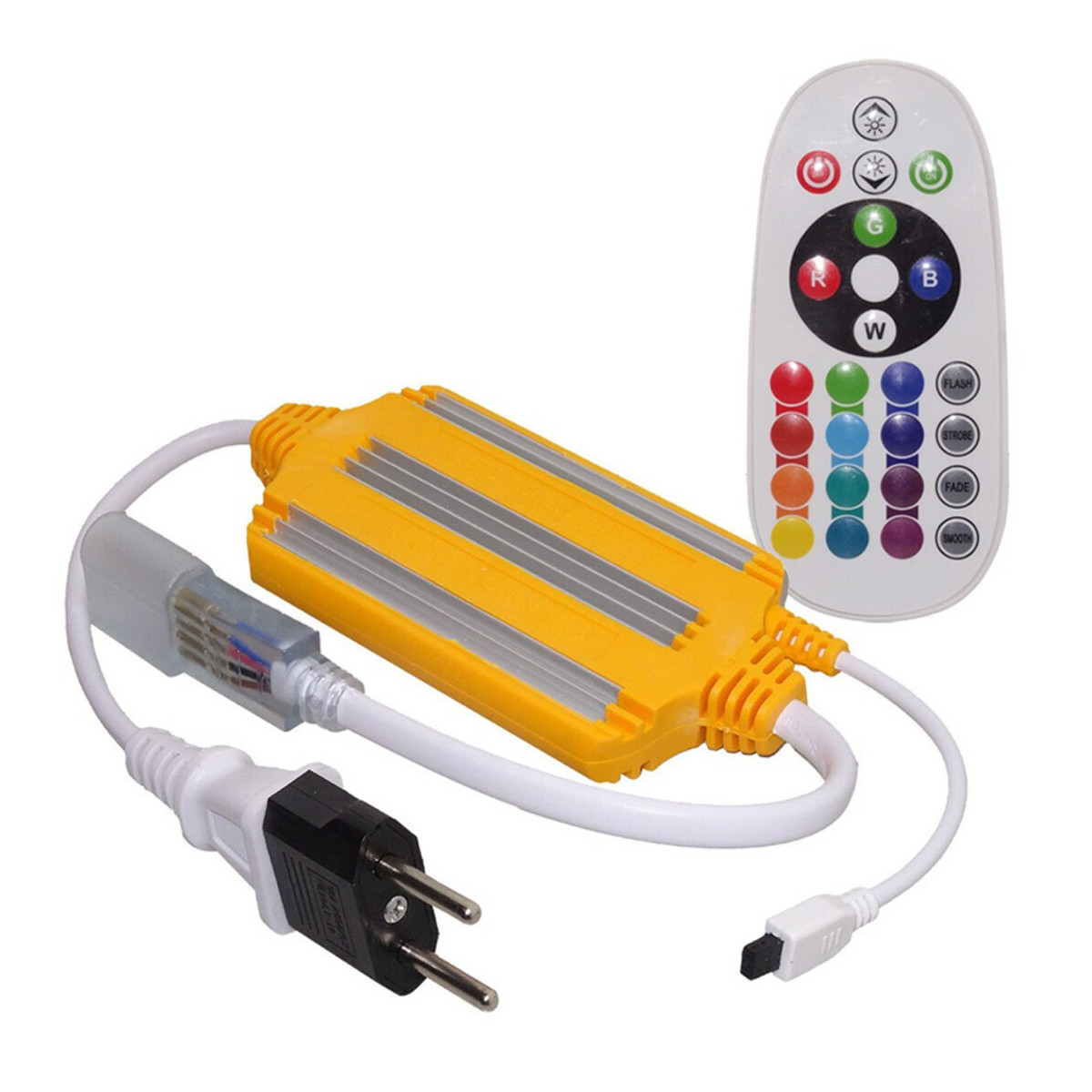 Controller Flex Neon RGB, 1500W, 220V, IP65, Telecomanda IR