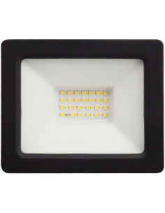 Proiector LED 20W, Senzor Crepuscular, Negru, 4000K, Cu Fotocelula