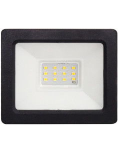 Proiector LED 10W, Senzor Crepuscular, Negru, 4000K