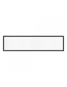 Panou LED Aplicat 48W, Alb Rece, 30x120 cm, Rama Neagra