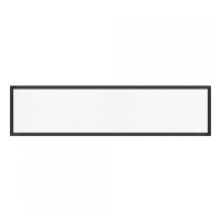 Panou LED Aplicat 48W, Alb Rece, 30x120 cm, Rama Neagra