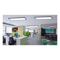 Panou LED Aplicat 48W, Alb Rece, 30x120 cm, Rama Neagra - 4