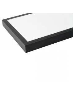 Panou LED Aplicat 48W, Alb Rece, 30x120 cm, Rama Neagra