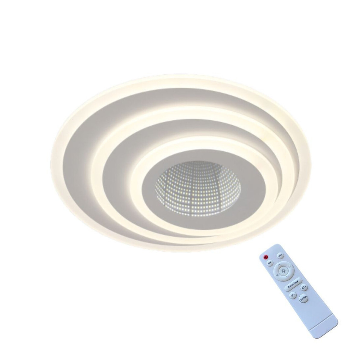 Lustra Alba, LED, Rotunda, 75W, Ajustabila
