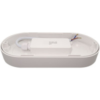 Aplica Ovala LED 10W, Rama Alba, IP65, 4000K - 4