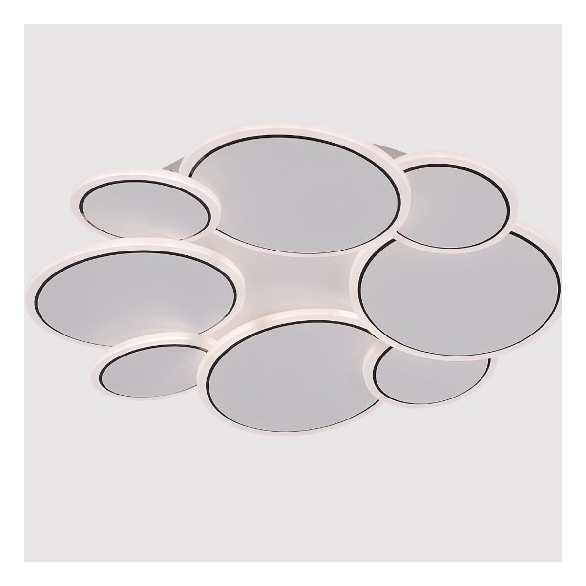 Lustra Alba, LED 77W, Control cu Telecomanda