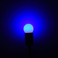 Bec Albastru LED, E27, 1W, G45 - 2