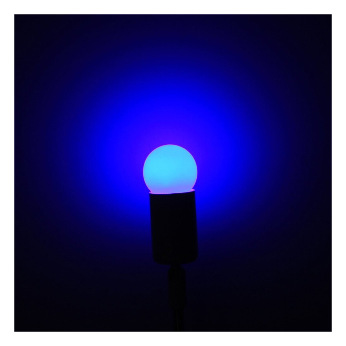 Bec Albastru LED, E27, 1W, G45 - 2